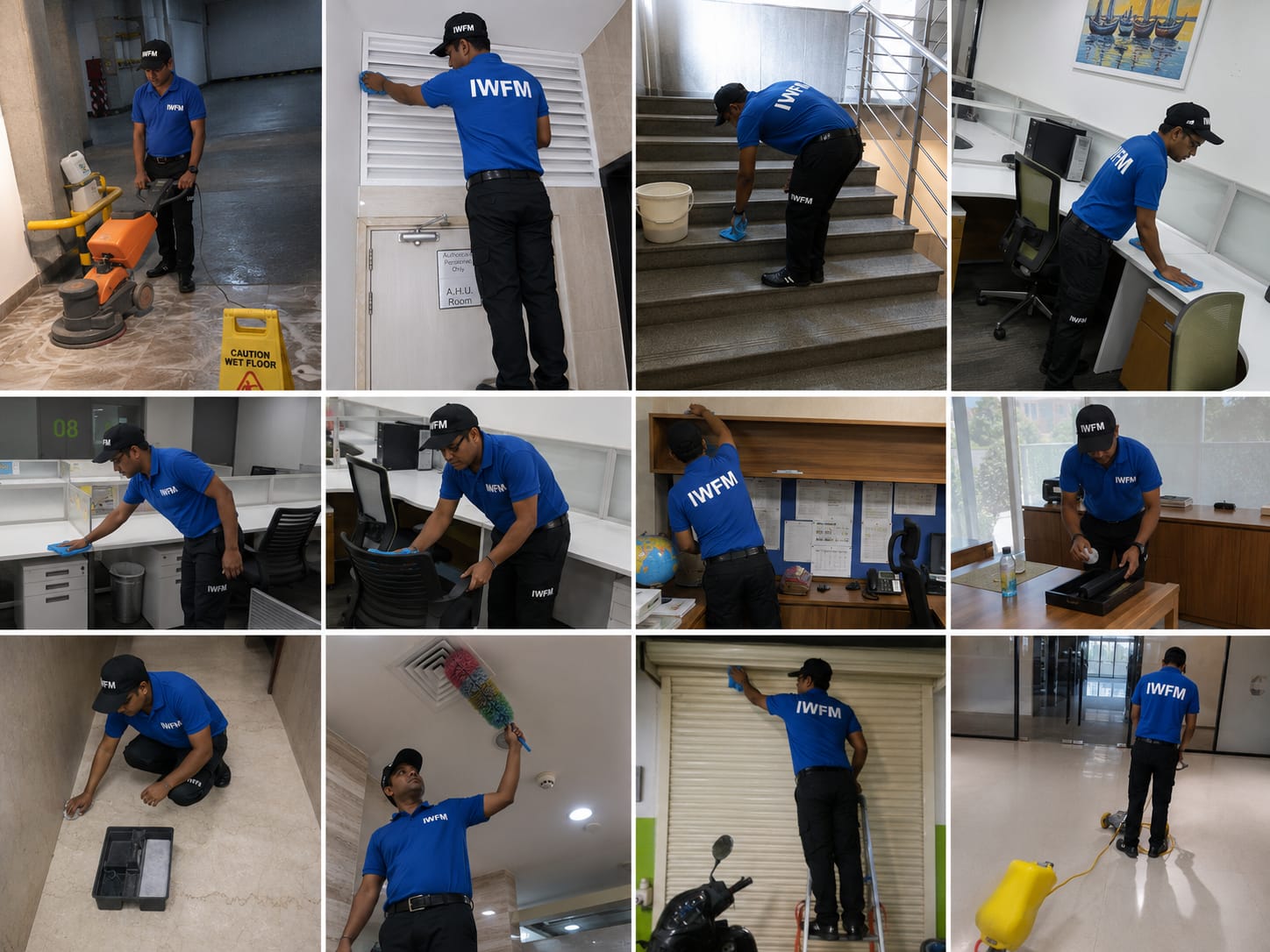 IWFM staff performing daily housekeeping tasks